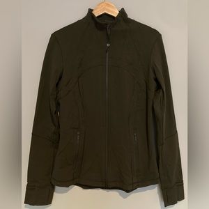 Lululemon Define Jacket Size 12 Olive Green Workout Jacket